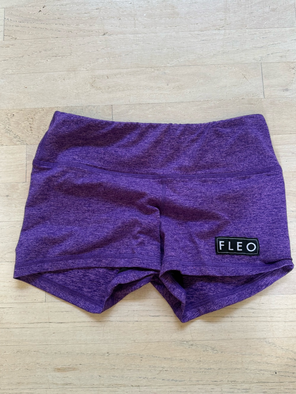 Fleo Women's Athletic Shorts in Heather Purple